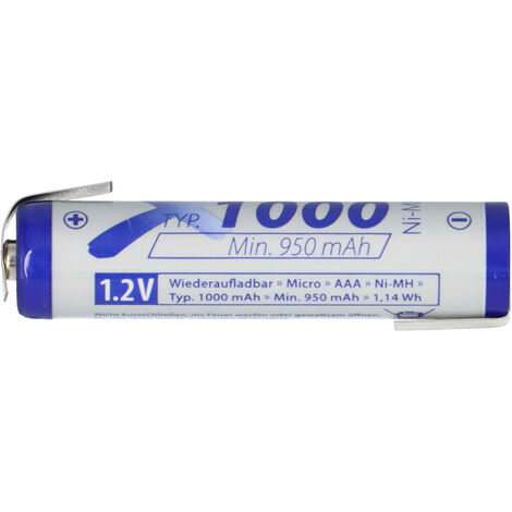 XCell AAA Micro Akku Ni-MH 1,2V 1000 mAh Z Lötfahne