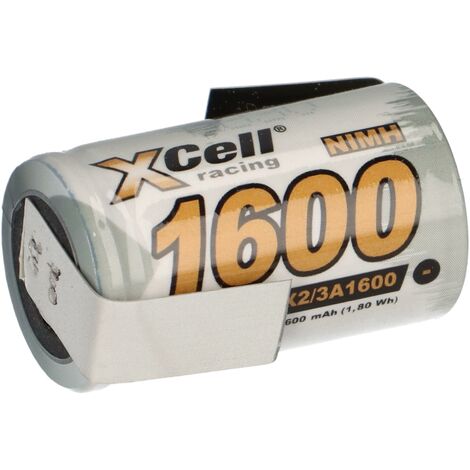 XCell Akku 2/3 A 1,2V / 1600mAh X2/3A1600 Z-Lötfahne