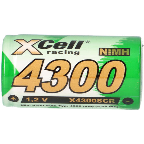 XCell Akku Sub-C 1,2V 4300mAh SC4300 Ni-MH Hochstrom