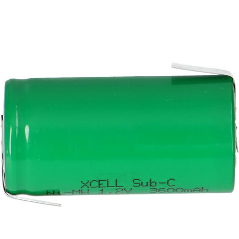 XCell Akku Sub-C X3600SCR-LFU 1,2V 3600mAh mit U-Lötfahne