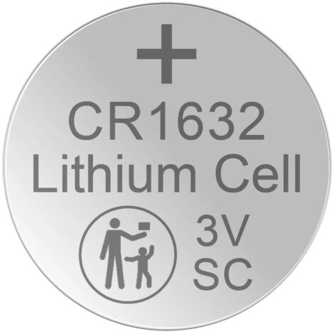 XCell Knopfzelle CR1632 (für viele verschiedene Kleingeräte, lange Lebensdauer)