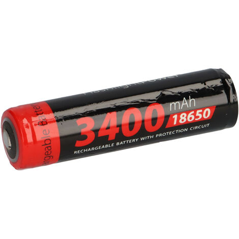 XCell Li-Ion 18650 Akku 3,7V 3400mAh PCM protected for Flashlights