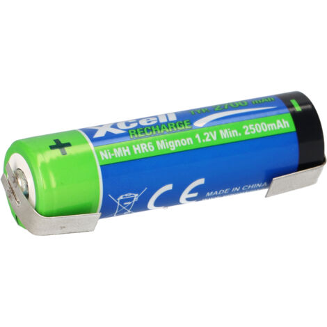 Xcell Mignon AA Akku Ni-MH 1,2V 2700mAh lose U Lötfahne