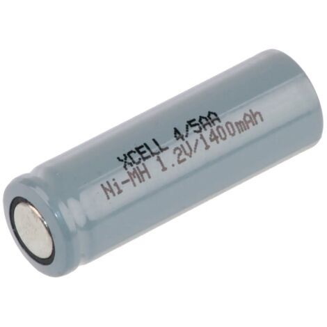 XCELL NiMH-Akku, Industriezelle, 4/5 AA, Flat-Top, 43x14,5mm, 1,2V/1400mAh