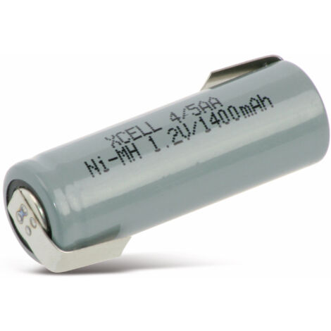 XCELL NiMH-Akku, Industriezelle, 4/5AA, Z-Lötfahne, 43x14,5mm, 1,2V/1400mA