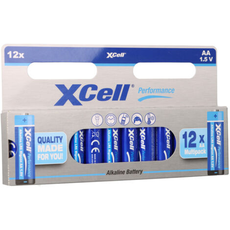 XCell Performance 1,5V LR6 AA Batterie AlMn 12er Blister
