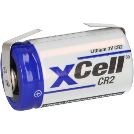 XCell Photobatterie CR2 Lithium 3V / 850mAh U-Lötfahne