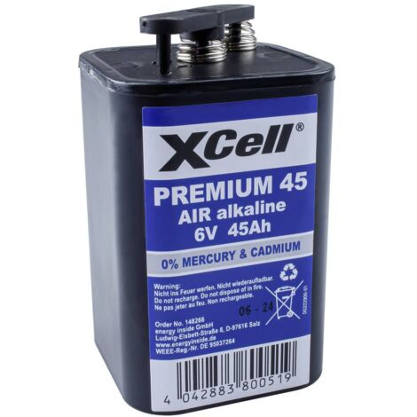 XCell Premium 45 Batteria speciale 4R25 Contatto a molla Zinco-aria 6 V 45000 mAh 1 pz.