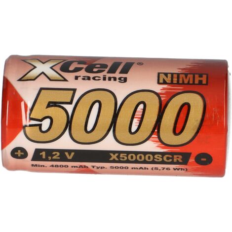 XCell SUB-C Akku Zelle 5000mAh 1,2V NIMH Hochleistungszelle