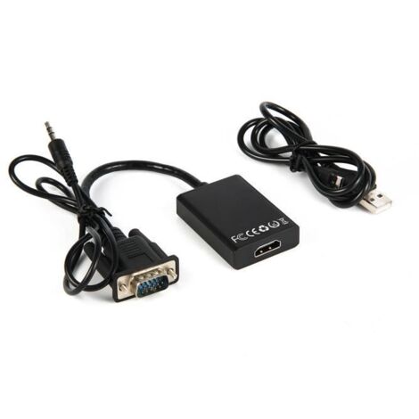 XCSOURCE 1080P VGA vers HDMI HD Audio Vidéo TV Câble AV USB Adaptateur Convertisseur pour PC AC310