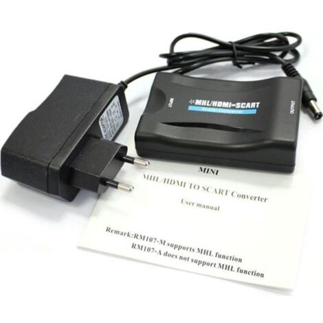 XCSOURCE® HDMI Entrée vers Péritel Sortie Converter Adaptateur AV Converter W / PAL / NTSC Commutateur Pour Téléphone TV avec
