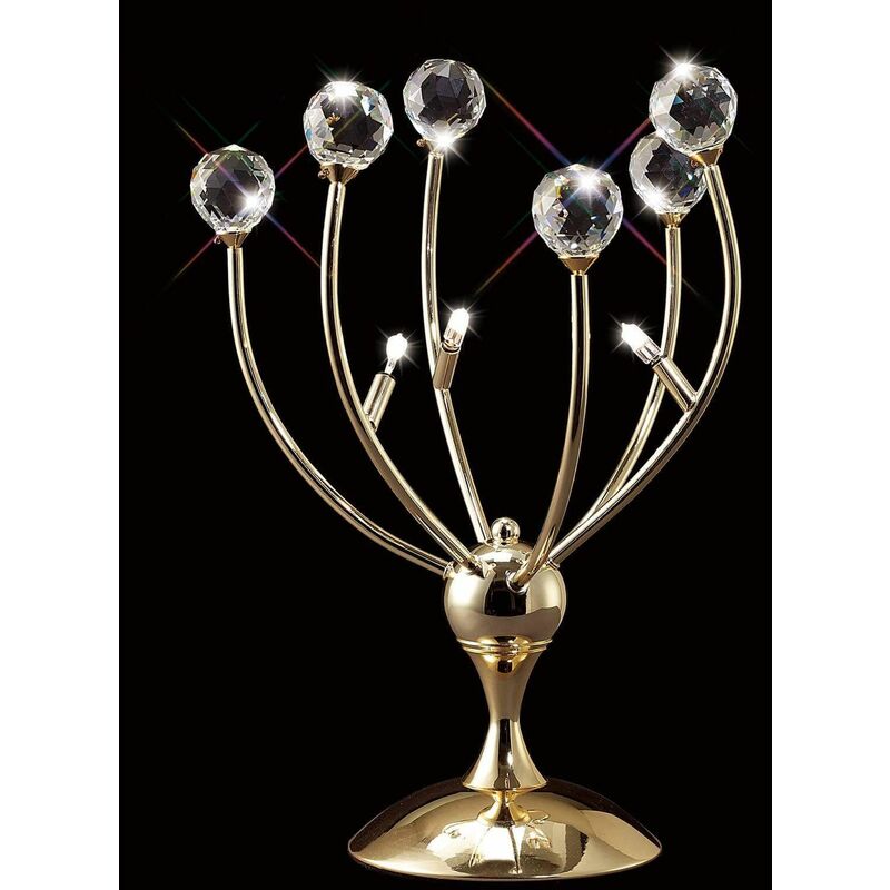 Xeena Table Lamp 3 Bulbs gold / crystal