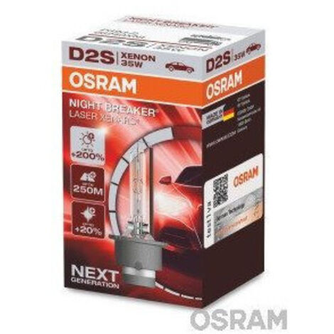 Крушка за фар xenon Osram D2S Night Breaker Laser +200%, 35W, P32d-2