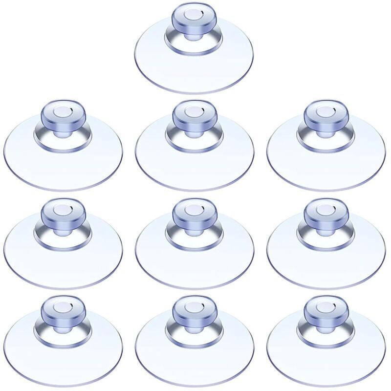 XEPHO 10 Pièces Ventouse,Ventouse Table en Verre,Mini Ventouse,Ventouses Transparentes,Petites Ventouses,pour Variété Surfaces