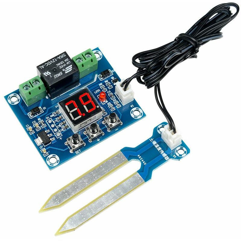 

XH-M214 Controlador de Humedad 12V Sensor de Suelo Sistema de irrigación Automática Módulo LED
