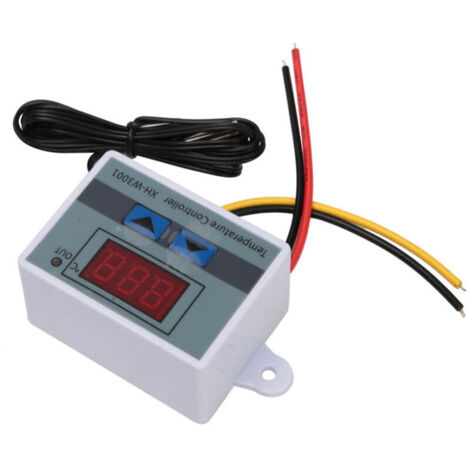 XH-W3001 Temperature Controller Thermostat Switch with Waterproof Sensor Probe (24V 240W)