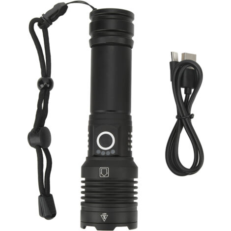 XHP50 P50 LED-Taschenlampe, große Reichweite, USB-C-Ladeanschluss, Speicherfunktion, leistungsstarkes Licht