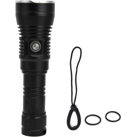 XHP70 3500lm Taucherlampe aus Aluminiumlegierung, IP68 wasserdicht für Tauchen und Unterwasserfischen (100 m)