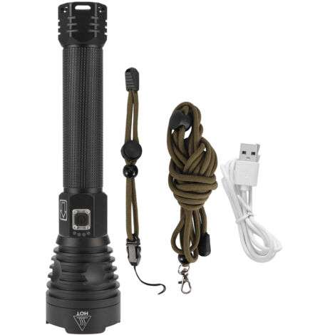 XHP90 Teleskop-Zoom-Taschenlampe 30000LM USB-wiederaufladbar Wasserdicht für Zuhause