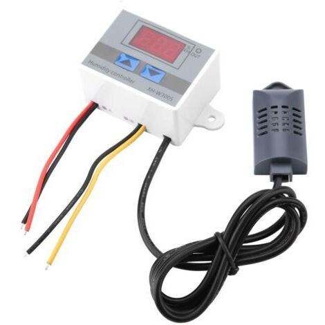 XHW3005 Luft-Hygrostaten, 230 V, digitaler hygrometrischer Sensor mit Schalter und Regler, 0–99 % relative Luftfeuchtigkeit, Ausgang (220 V)