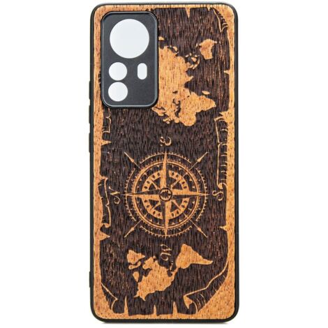 Xiaomi 12/12X Custodia in legno WIND ROSE MERBAU