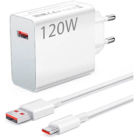 Xiaomi 120W Kompakt-Handyladegerät mit USB-C-Kabel – Überhitzungsschutz – Ideal für mobile Geräte