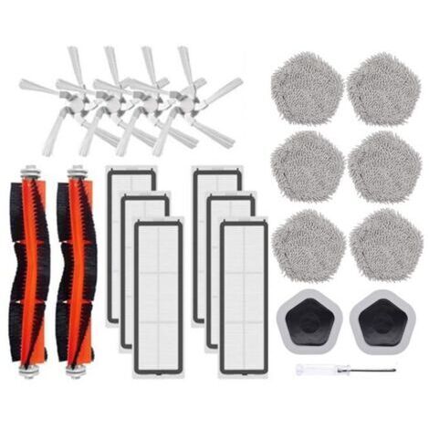 XiaoMi Dreame Bot W10&W10 Pro Robot Aspirateur Accessoires Brosse LatéRale Principale Filtre Vadrouille Chiffon et Porte-Vadrouill