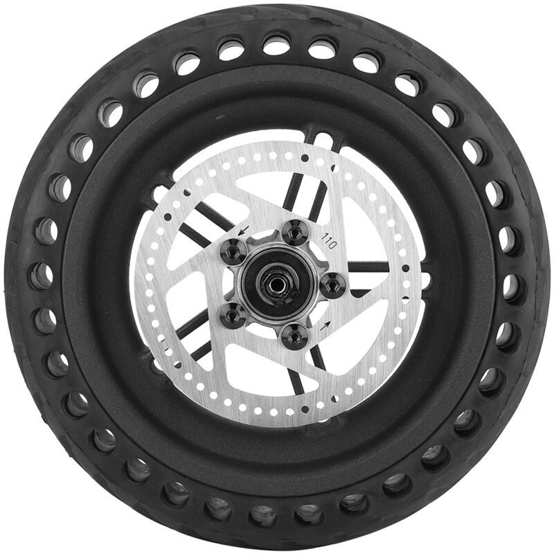 Rapanda - Xiaomi M365 scooter électrique nid d'abeille pneu à plat roue arrière, moyeu de roue arrière, combinaison d'installation de disque de frein