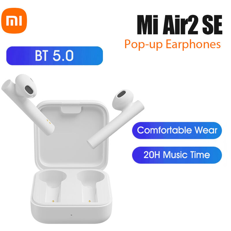 

Xiaomi Mi Aire2 Si Tws verdadera Auriculares inalambricos Bt 5.0 Pop-Up Musica Auriculares Casco 20H Mini Sports Business Tiempo de control del SBC