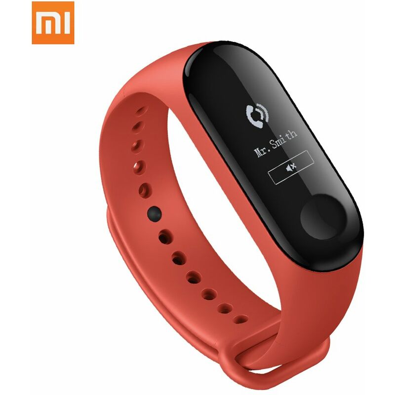 

Mi Band 3 Smart Sports Pulsera Rastreador Ritmo cardiaco Monitor de sueno Rechazo de llamadas Smart Remind Fitness Podometro Pulsera con pantalla