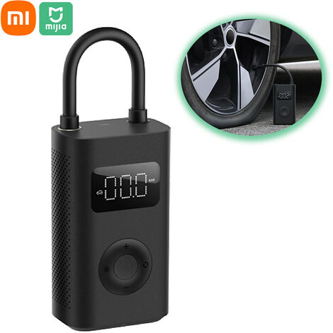 Xiaomi Mijia Gonfleur électrique 1S Compresseur d'air de voiture Pompe électrique avec cinq modes de gonflage/150 psi haute pression/lumière LED/Type-C charge gonfleur de pneu automatique portable pou