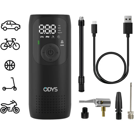 Xiaomi Odys FlexPump Tragbarer Luftkompressor Schwarz