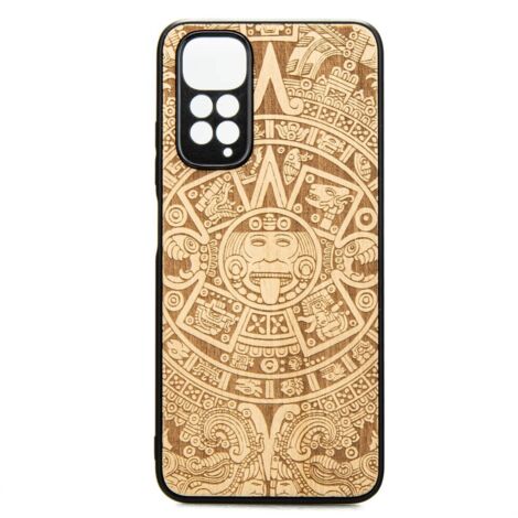 Xiaomi Redmi Note 11 / 11S Custodia in legno CALENDARIO AZTECO ANIEGRE