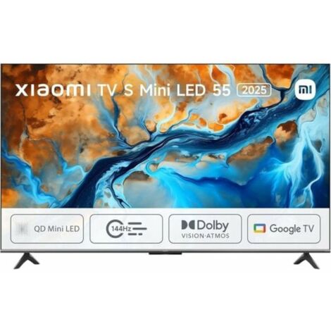 Xiaomi TV S Mini LED 55 2025 139,7 cm (55") 4K Ultra HD Smart TV Wi-Fi Nero 1200 cd/m²