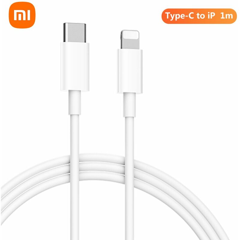 

Xiaomi Type-C to iP Cable 2-in-1 Charging / Data Transmission Cable (1m) USB C Data Sync Cable with Certificate Compatible with iP Series