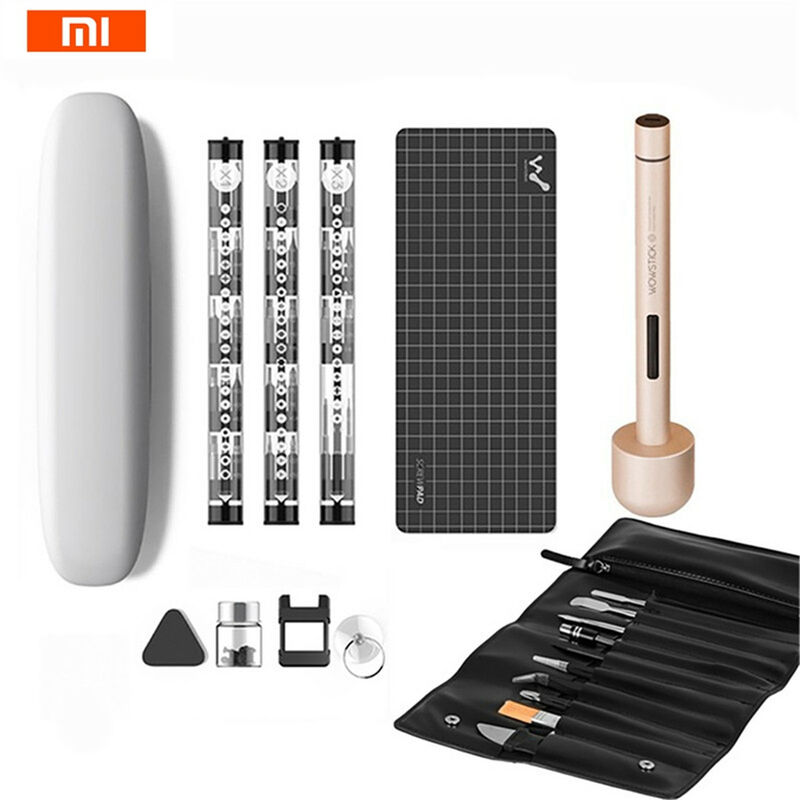 

XIAOMI Wowstick 1 + Kit de herramientas de reparación de destornillador DIY Eléctrico Precisión Recargable Inalámbrico Original