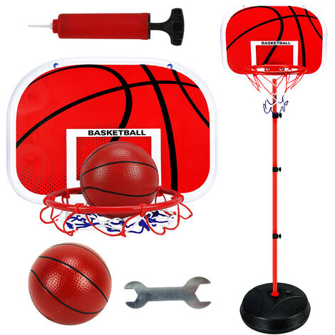 Panier de Basket Enfant Basketball Avec Basket-Ball Pompe Jante en Métal  Hoop Fitness Basket en Plein Air Intérieur Jouet pour Enfant Fille Garcon 6  7 8 9 Ans, Panneau de Basket-ball Taille