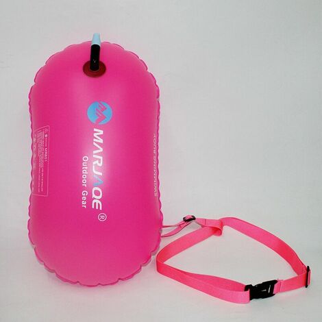 XIDJUIKM- Bouée de natation, flotteur de natation en plein air, remorquage de sac étanche bouée gonflable, pour la plongée en apnée de triathlon, accessoires d'entraînement de natation en eau libre en