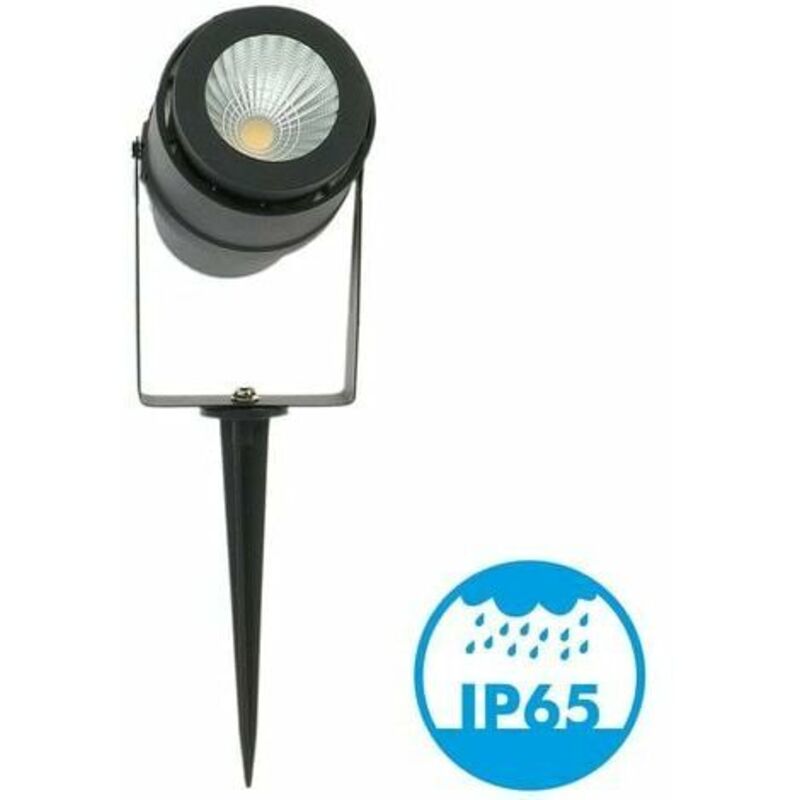 Spot piquet de Jardin led 12W Noir 720 lm Température de Couleur: Blanc neutre 4000K