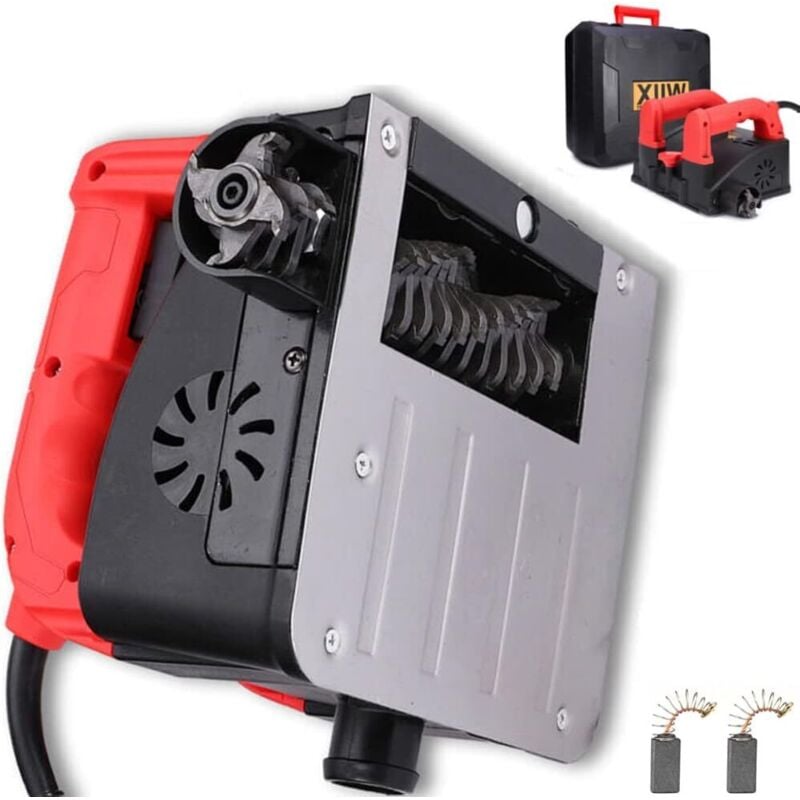 Fraise à béton 1600 w 4000 tr/min Fraise à rouleau Fraise à rénovation Fraise de nettoyage Fraise à béton Ponceuse à béton Fraise pour mur, plâtre,