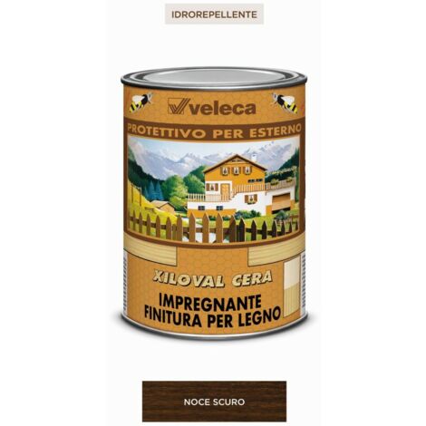 Xiloval cera noce scuro litri 1 veleca - veleca