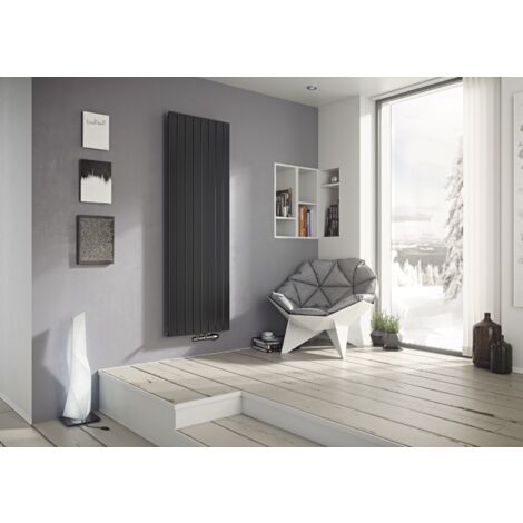 XIMAX Paneelheizkörper, Raumheizkörper P1 mit Mittelanschluss, in Anthrazit 1800x445x62 mm, 858 Watt - Anthrazit