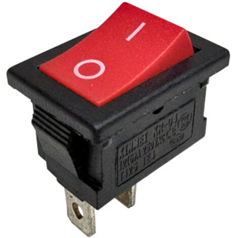 XINMEI KR-40 Mini Wippschalter 250V 12A 2Pin Schalter Kippschalter für Aschesauger uvm.