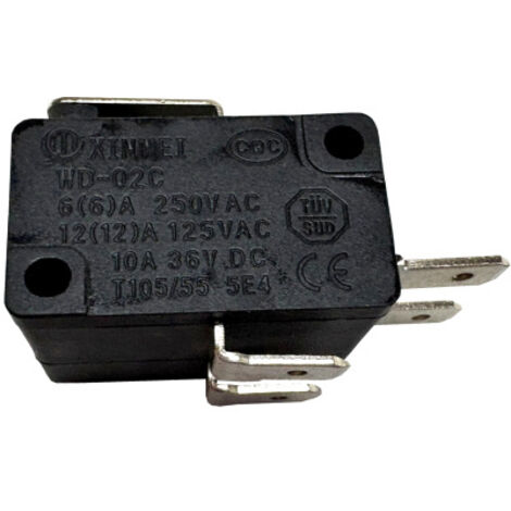 XINMEI WD-02C Mikroschalter 250V 12A 4Pin Schalter für Akku Rasenmäher uvm.