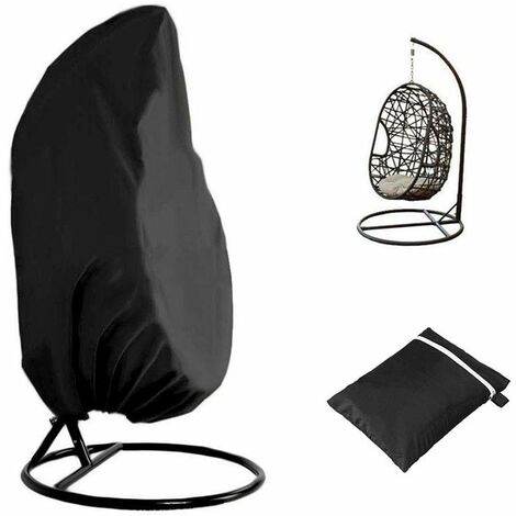 Xinyanmy Copertura per sedia sospesa da patio, impermeabile, in tessuto Oxford 210D, con fodera in PVC, copertura per sedia a dondolo da veranda da patio, copertura per sedia a uovo con borsa