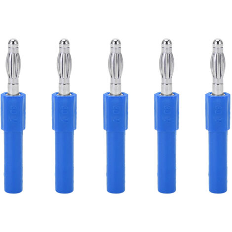 Xiuganpo 4mm Bananenstecker-Adapter, Starke Verbindung, Gute Leitfähigkeit, Konvertierungsstecker für industrielle Instrumente (BLAU)