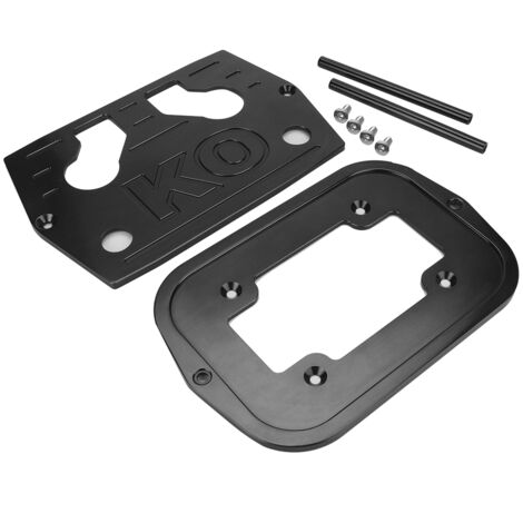 Xiuganpo Premium Edelstahl-Batteriehalterung für Optima 34/78 Batterie – Einfache Installation für Heimwerker, 2er-Set, Schwarz/Blau.