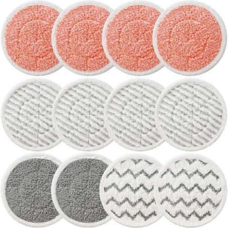 XKITP7000 – Packung mit 12 Ersatz-Reinigungspads für Shark Dampfmopps der Serien S7001, S8201, S8001, S7201, S7000, S7000AMZ und S7001TGT – All-in-One-Dampfmopp mit Reinigungspads, Modell