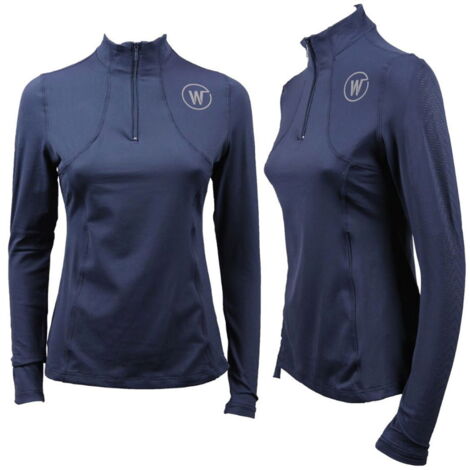 XL, Blu: Maglietta a manica lunga per donna modello Wonder in tessuto tecnico leggero