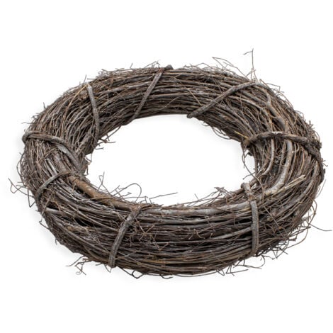 XL Deko Rattankranz natur - 45 cm - Holz Türkranz groß zum Dekorieren